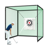 Lesmart Golf Steel Metal Golf Net Cage with Hitting Nets and Targets